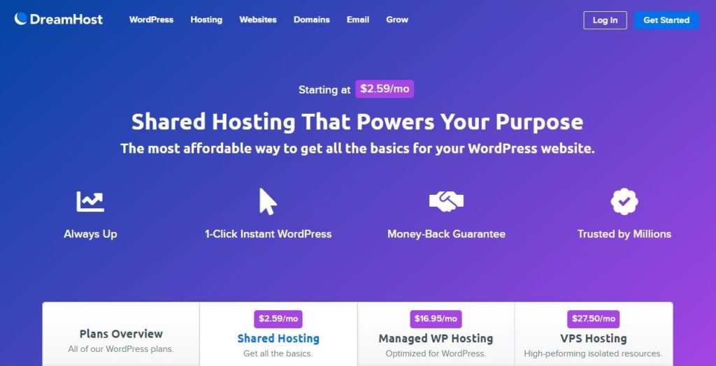 Mejor Hosting para WordPress - Seguridad y Rendimiento Superior - Dreamhost